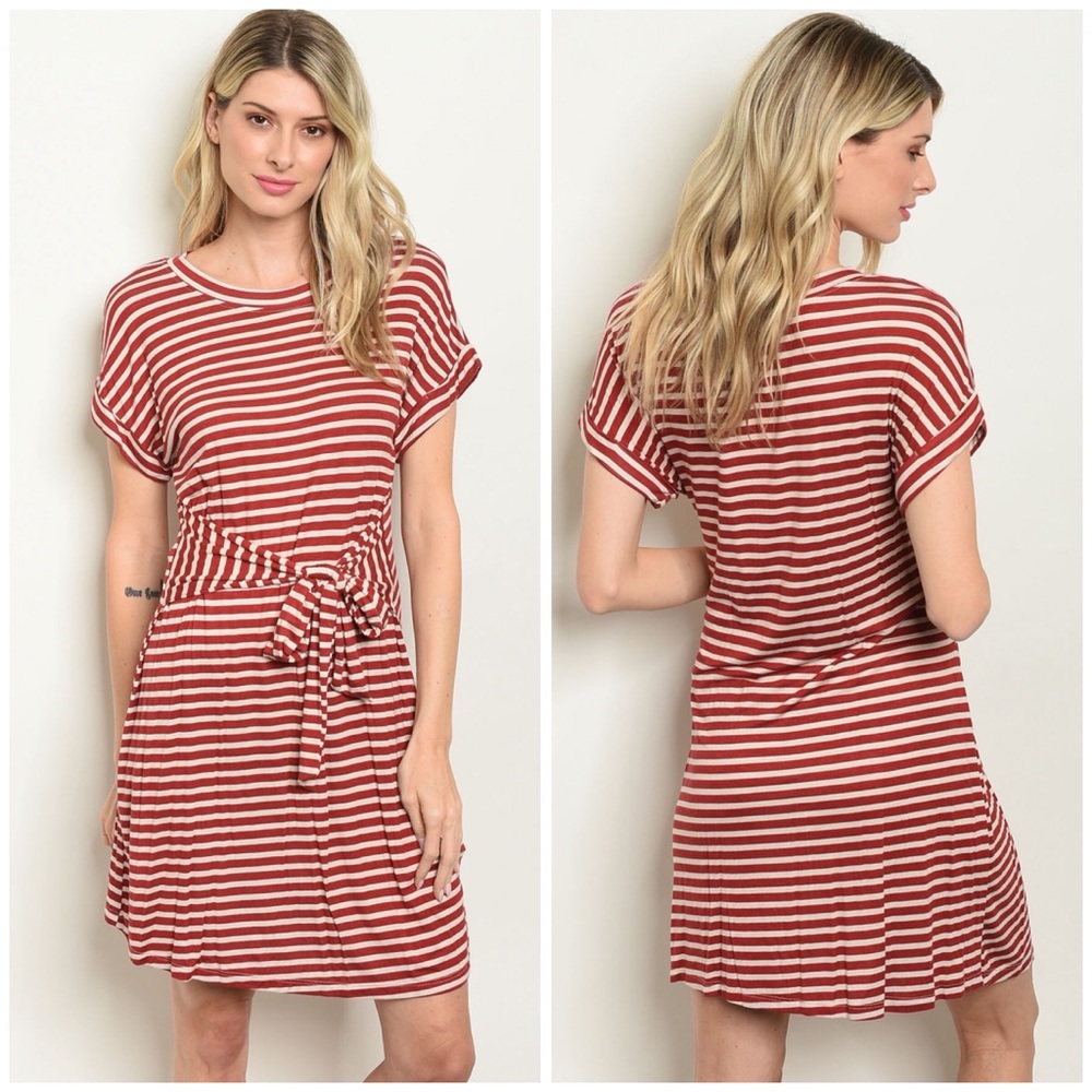 LAST Brick Striped Dress